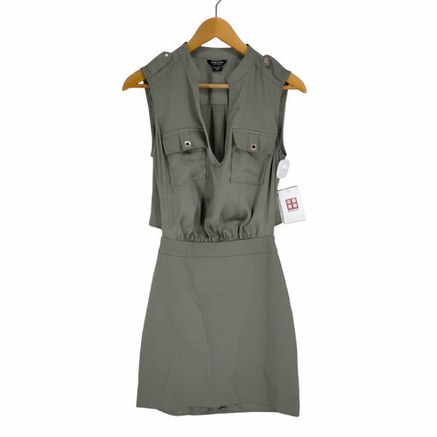 マルシアーノ MARCIANO ノーカラー背面スキッパーノースリーブジャンパースカート レディース JPN:XS