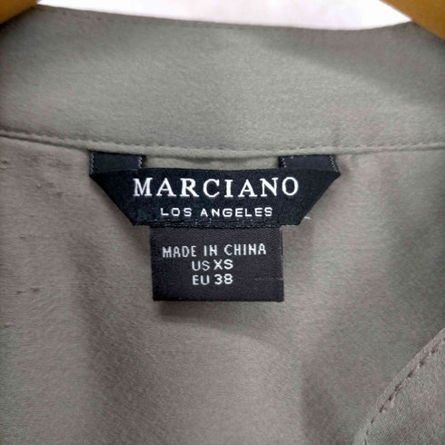 マルシアーノ MARCIANO ノーカラー背面スキッパーノースリーブジャンパースカート レディース JPN:XS