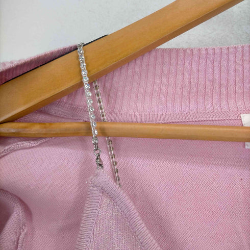 クレージュ courreges カシミヤ混ロゴスパンコールラメデザインカーディガン レディース JPN:38