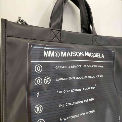 エムエムシックス メゾンマルジェラ MM6 Maison Margiela 20SS PVC 3wayバッグ PVCプリントトートバッグ レディース