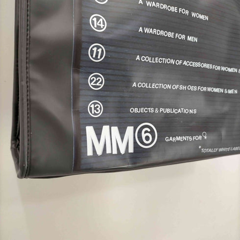 エムエムシックス メゾンマルジェラ MM6 Maison Margiela 20SS PVC 3wayバッグ PVCプリントトートバッグ レディース
