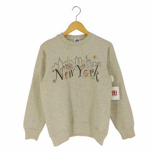 BVD USA製 1995コピーライト プリント クルーネックスウェット レディース import:L