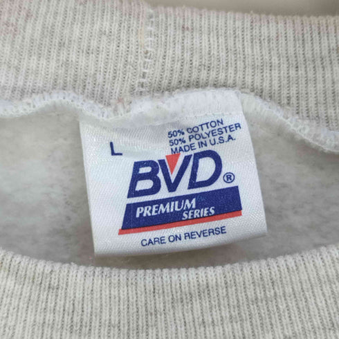 BVD USA製 1995コピーライト プリント クルーネックスウェット レディース import:L