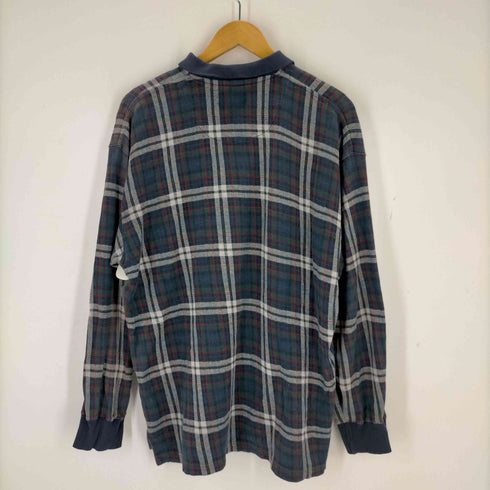 エディーバウアー Eddie Bauer 00S 白タグ タータンチェック 鹿の子シャツ メンズ