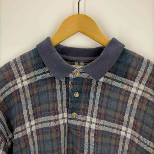 エディーバウアー Eddie Bauer 00S 白タグ タータンチェック 鹿の子シャツ メンズ
