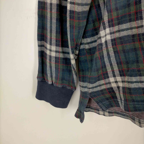 エディーバウアー Eddie Bauer 00S 白タグ タータンチェック 鹿の子シャツ メンズ