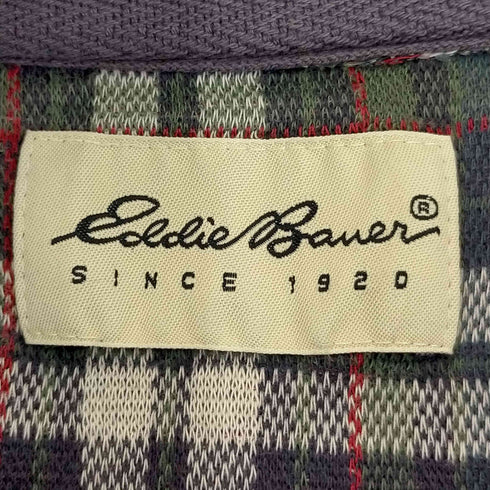 エディーバウアー Eddie Bauer 00S 白タグ タータンチェック 鹿の子シャツ メンズ
