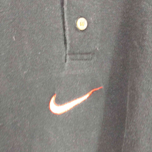 ナイキゴルフ NIKE GOLF 90S ロゴ刺繍 袖切替 センターロゴ ポロシャツ メンズ import:M