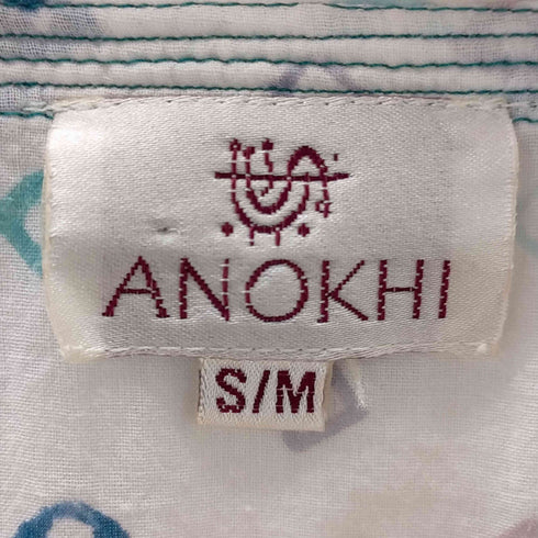 アノキ ANOKHI インド製 総柄 スリットワンピース レディース S/M