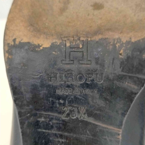 ヒロフ HIROFU イタリア製 レザーヒールローファー レディース 23 2/1