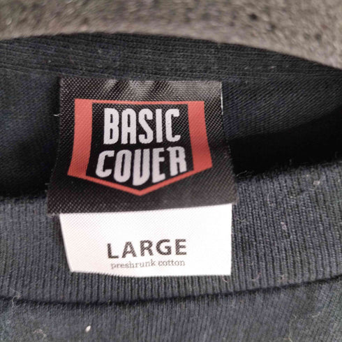 ベーシック カバー BASIC COVER バックプリント クルーネックS/Sカットソー メンズ JPN:L