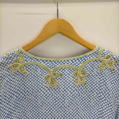 mist 刺繍Vネックワンピース レディース S