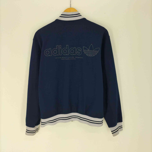 アディダス adidas 80S デサント製 ロゴ刺繍 トラック ジャケット ジャージ メンズ JPN:L