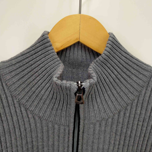 ヒューゴボス HUGO BOSS 90-00s 旧タグ オレンジタグ ジップアップ ドライバーズニット メンズ XXXL
