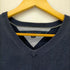トミーヒルフィガー TOMMY HILFIGER ロゴ刺繍 コットン Vネックニット メンズ import:L