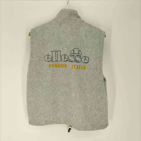エレッセ ellesse ロゴ刺繍 リバーシブル ベスト メンズ JPN:L
