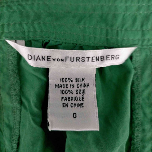 ダイアンフォンファステンバーグ DIANE VON FURSTENBERG シルクギャザーブラウス レディース 0