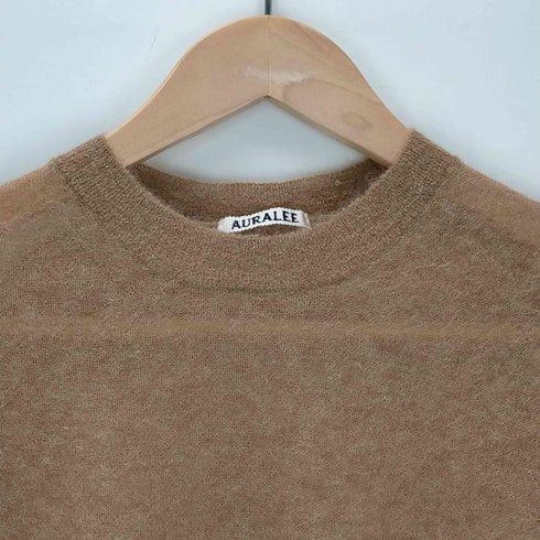 オーラリー AURALEE 23SS KID MOHAIR SHEER KNIT TEE 半袖ニット レディース JPN:0