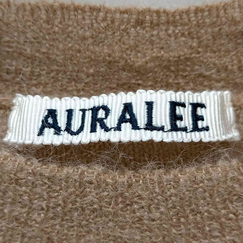オーラリー AURALEE 23SS KID MOHAIR SHEER KNIT TEE 半袖ニット レディース JPN:0