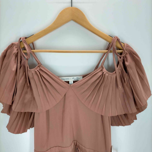 バナナリパブリック BANANA REPUBLIC プリーツ フリルワンピース レディース 4