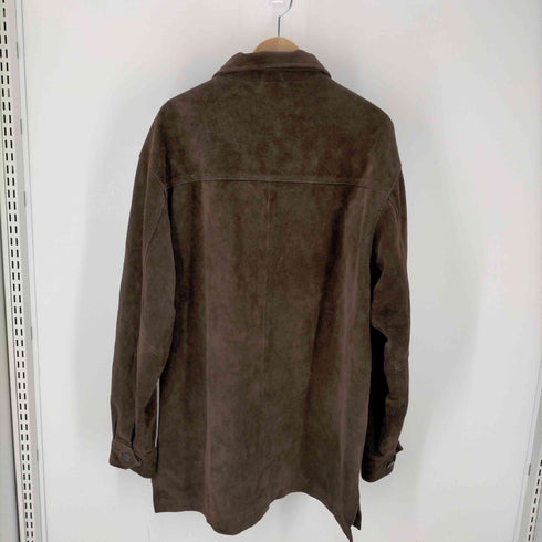 エディーバウアー Eddie Bauer ビッグサイズ レザー スエード ジップアップ ジャケット メンズ TALL GRAND L/G