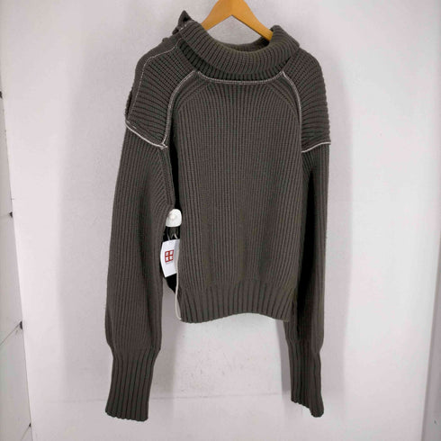 イン IHNN 23AW COLOR STITCH LOWGAUGE TUTLENECK PULLOVER レディース