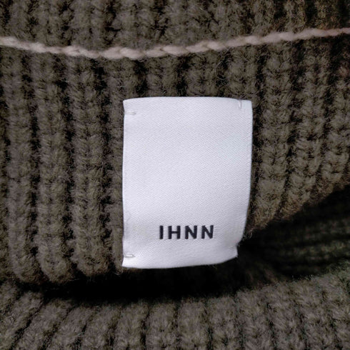 イン IHNN 23AW COLOR STITCH LOWGAUGE TUTLENECK PULLOVER レディース