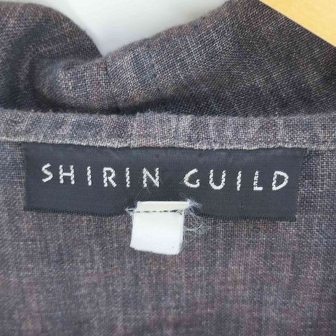シリンギルド SHIRIN GUILD 90s UK製 リネンジャケット カーディガン 羽織 メンズ import:L