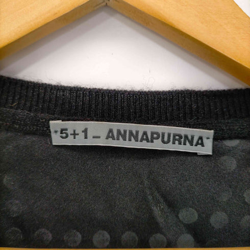 アンナプルナ 5+1 ANNAPURNA イタリア製 シルク100% パネルドットウールカーディガン レディース import:S