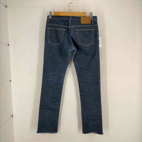 ヒステリックス HYSTERICS 旧タグ カットオフ加工 ボタンフライ ストレッチ インディゴストレートデニム レディース JPN:M