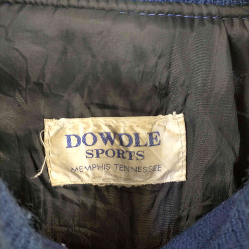 dowdle sports レザー切替 ワッペン付きスタジャン メンズ