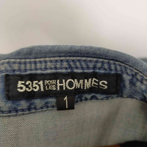 ゴーサンゴーイチプールオム 5351 POUR LES HOMMES ウェスタンデニムシャツ メンズ 1
