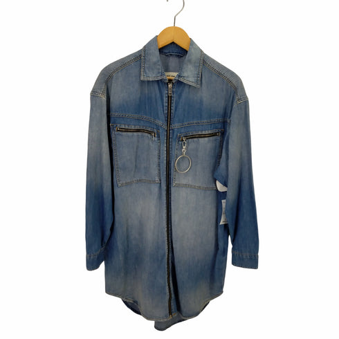 ディーゼル DIESEL DE-EUFRASIAシャツ ジップアップ デニムワンピース レディース