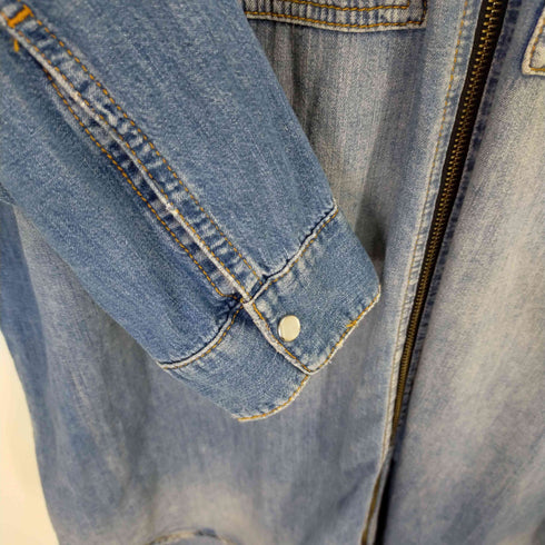 ディーゼル DIESEL DE-EUFRASIAシャツ ジップアップ デニムワンピース レディース