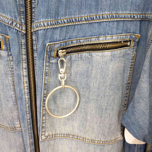 ディーゼル DIESEL DE-EUFRASIAシャツ ジップアップ デニムワンピース レディース