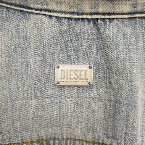 ディーゼル DIESEL DE-EUFRASIAシャツ ジップアップ デニムワンピース レディース