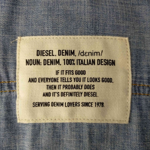 ディーゼル DIESEL DE-EUFRASIAシャツ ジップアップ デニムワンピース レディース