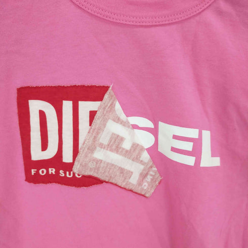 ディーゼル DIESEL はがれロゴ L/S TEE レディース 8