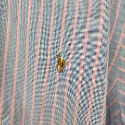 ラルフローレン RALPH LAUREN ポニー刺繍 コットン ストライプ B.Dシャツ メンズ 16-34