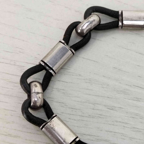 メキシカンシルバー Mexican Silver メキシカンジュエリー MEXICO 925 刻印 レザー シルバー ブレスレット メンズ