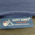 セントジェームス SAINT JAMES ボーダーボートネックロンT エルボーパッチ メンズ 40