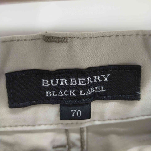 バーバリーブラックレーベル BURBERRY BLACK LABEL ワンポイント刺繍スリムチノパンツ メンズ 70