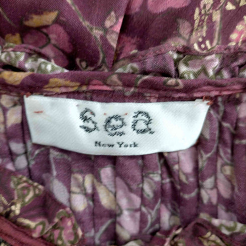 シーニューヨーク sea new york 花柄フリルデザインブラウス レディース
