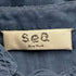 シーニューヨーク sea new york 花柄刺繍スキッパーブラウス レディース