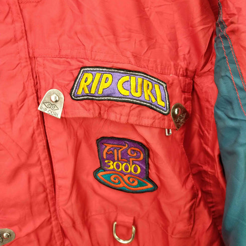 フルギ RIP CURL 80-90s W Rare Vintage Ripcurl Surfwear aterproof Jacket メンズ import:L