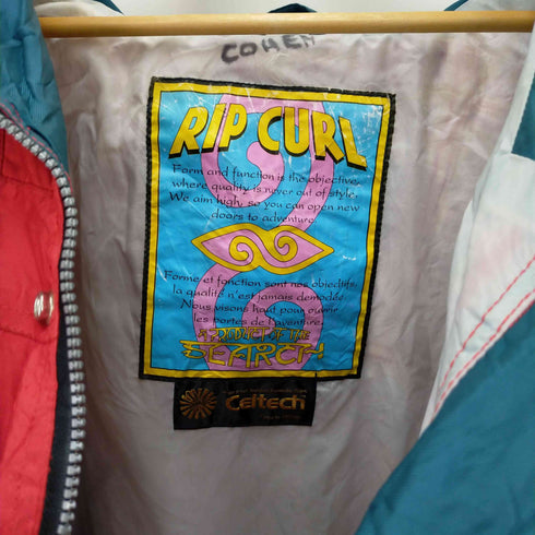 フルギ RIP CURL 80-90s W Rare Vintage Ripcurl Surfwear aterproof Jacket メンズ import:L