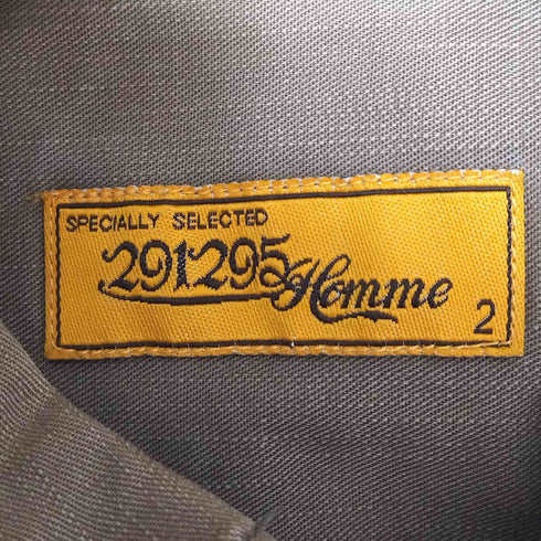 291295オム 291295=HOMME フェイク レイヤード ワッペン L/S シャツ Y2K メンズ JPN:2
