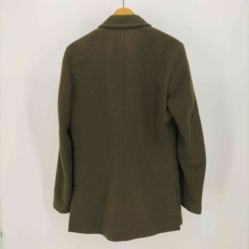 ポールスミスコレクション Paul Smith COLLECTION モヘア混ダブルピーコート モスグリーン メンズ JPN:L