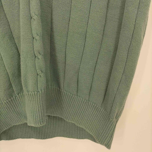 アイゾッド IZOD 90-00S ロゴ刺繍 コットン チルデン ニットベスト メンズ import:L