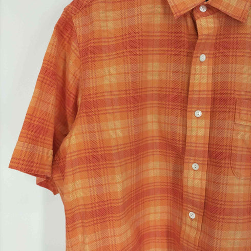 パーリーゲイツ PEARLY GATES シャドー チェック S/S レギュラーカラー ボックスシルエット シャツ メンズ 5